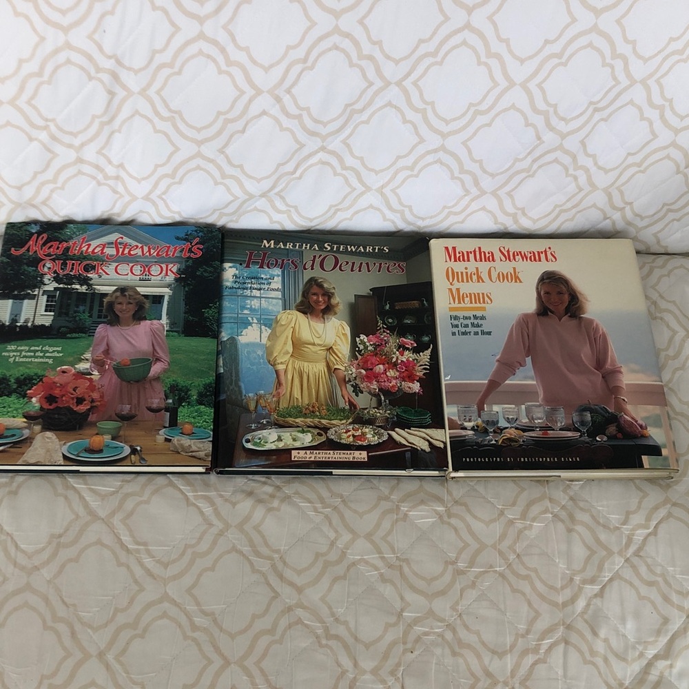 Vintage Martha Stewart Hardcover Cookbooks Bundle Lot of 3 Pls Read Post Thanks